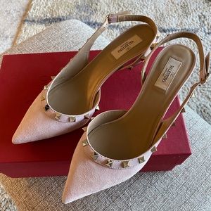Valentino rockstud slingback size 40.5